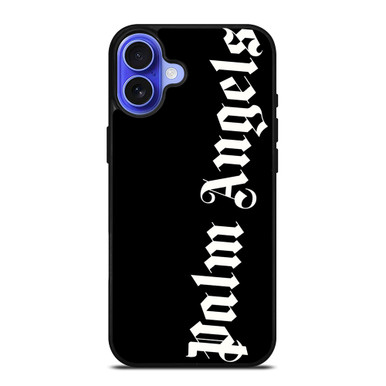 PALM ANGELS BLACK LOGO iPhone 16 Case Cover
