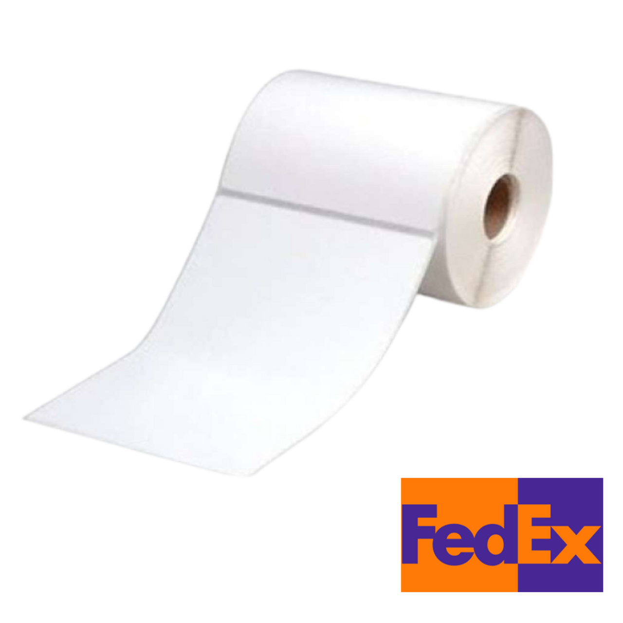 FEDEX Direct Thermal Perforated Labels 100mm X 150mm 25mm Core