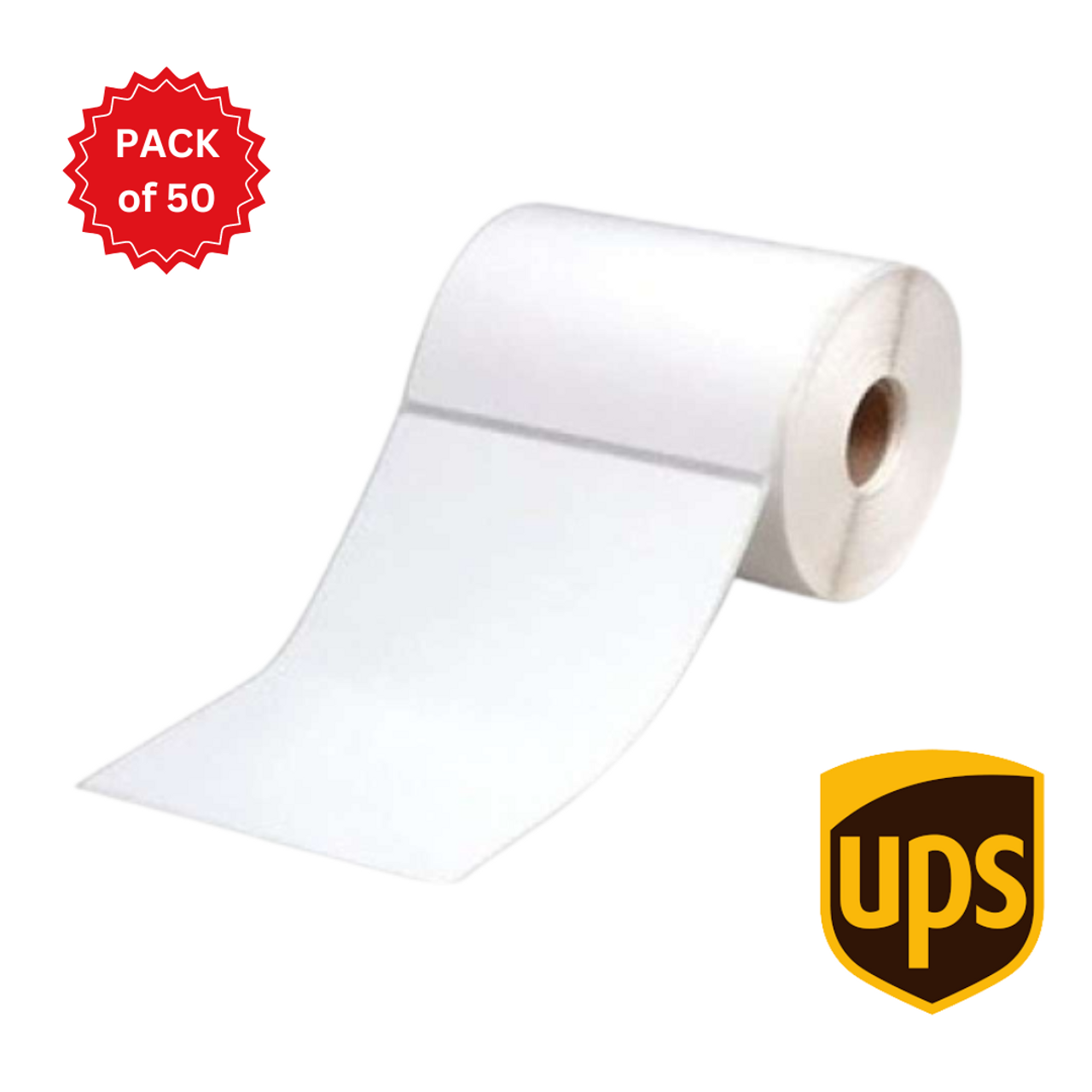 Ups Direct Thermal Perforated Labels 100mm X 150mm 25mm Core 400lroll Pack Of 50 Online 8288