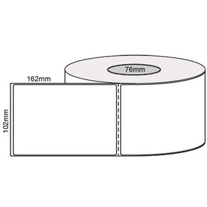 102mm (W) x 160mm (L) Direct Thermal Perforated Label Permanent Adhesive 76mm core, (750/roll) 102mm (W) x 160mm (L) Direct Thermal Perforated Label Permanent Adhesive 76mm core, (750/roll)