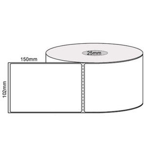 100mm (W) x 150mm (L) Direct Thermal Removable Labels,Perforated, 400/R 25MM 100mm (W) x 150mm (L) Direct Thermal Removable Labels,Perforated, 400/R 25MM