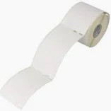 White 100mm x 150mm (4x6) thermal transfer label roll on a 25mm core, 350 labels per roll, perforated