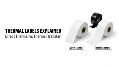 Thermal Labels Explained: Direct Thermal vs. Thermal Transfer (Which Do You Need?)