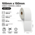 100mm x 150mm (4x6) white direct thermal shipping labels, 400 per roll, 25mm core with information