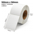 White 100mm x 150mm (4x6) direct thermal label roll on a 76mm core, 1000 labels per roll, perforated