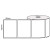 White 100mm x 60mm direct thermal label roll on a 25mm core, 500 labels per roll