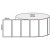 White 102mm x 48mm thermal transfer label roll on a 25mm core, 1000 labels per roll, perforated