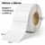 White 50mm x 28mm direct thermal label roll on a 40mm core, 2000 labels per roll