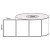 White 102mm x 73mm thermal transfer label roll on a 76mm core, 2000 labels per roll