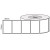 White 61mm x 36mm thermal transfer label roll on a 76mm core, 2500 labels per roll