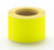 Yellow 100mm x 150mm (4x6) direct thermal label roll on a 25mm core, 400 labels per roll