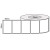 White 69mm x 48mm direct thermal label roll on a 76mm core, 3000 labels per roll