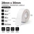 28mm x 30mm removable thermal transfer labels specifications: 28mm label width, 30mm label length, 38mm core, 1750 labels per roll, perforated, ribbon required