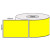 Yellow 100mm x 150mm (4x6) thermal transfer label roll on a 76mm core, 1000 labels per roll, perforated