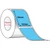 Fluoro blue 100mm x 150mm (4x6) thermal transfer label roll on a 76mm core, 1000 labels per roll, perforated
