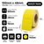 100mm x 48mm yellow direct thermal labels specifications: 100mm label width, 48mm label length, 76mm core, 3000 labels per roll