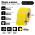 75mm x 48mm yellow direct thermal labels specifications: 75mm label width, 48mm label length, 40mm core, 2000 labels per roll