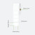 White 40mm x 28mm direct thermal label roll on a 25mm core, 2000 labels per roll, perforated