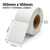 White 100mm x 150mm (4x6) direct thermal label roll on a 76mm core, 1000 labels per roll, perforated