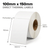 White 100mm x 150mm (4x6) direct thermal label roll on a 38mm core, 400 labels per roll, perforated