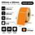 100mm x 150mm (4x6) orange direct thermal labels specifications: 100mm label width, 150mm label length, 25mm core, 400 perforated labels per roll