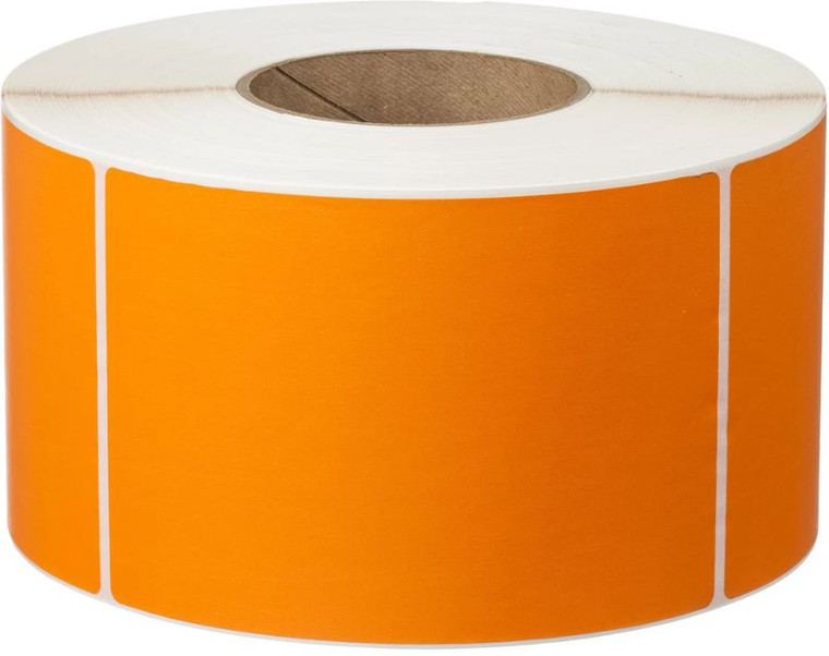 76mm (W) x 48mm (L) Thermal Transfer labels 3000/R 76MM- Orange