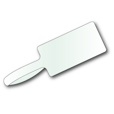 White 73mm x 12mm thermal transfer label roll on a 25mm core, 3000 labels per roll