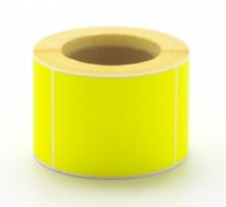 100mm (W) x 150mm (L) Yellow Direct Thermal Label 25mm core 400/R