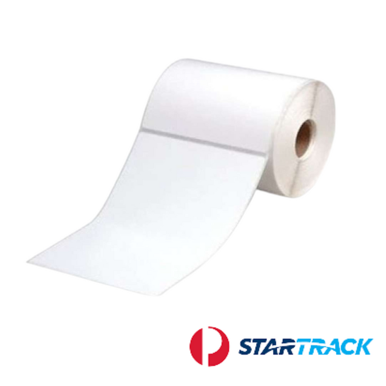 StarTrack Direct Thermal Perforated Labels - 100mm X 150mm - 25mm Core - 400L/Roll