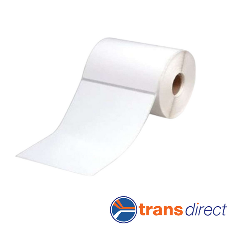 TransDirect Direct Thermal Perforated Labels - 100mm X 150mm - 25mm Core - 400L/Roll