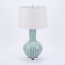 Crackle Celadon Sphere Table Lamp
