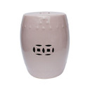 Blush Pink Porcelain Garden Stool