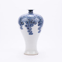 Blue & White Driftting Cloud Plum Porcelain Vase