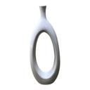 White Ring Porcelain Vase Large