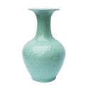 Celadon Carved Floral Pear Porcelain Vase