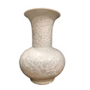 Yellow Crystal Shell Baluster Porcelain Vase Small