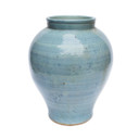Light Blue Open Mouth Porcelain Jar Large