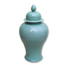 Celadon Temple Porcelain Jar Large