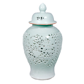 Celadon Carving Temple Jar