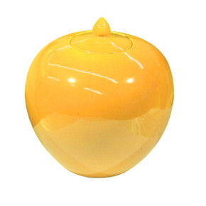 Yellow Porcelain Melon Jar