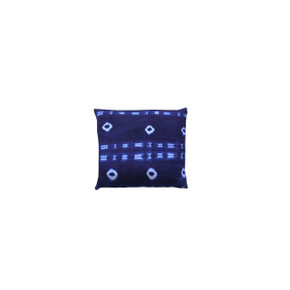 Vintage Indigo Mudcloth Pillow - Holes