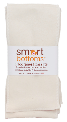Too Smart Organic Cotton Inserts 3 pack