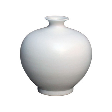 Matt White Pomegranate Vases