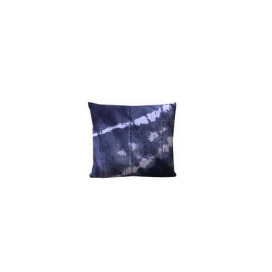 Washed Indigo Mudcloth Pillow - Splash