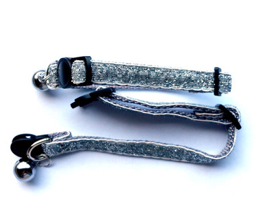 Cat Collar with Bell - Silver