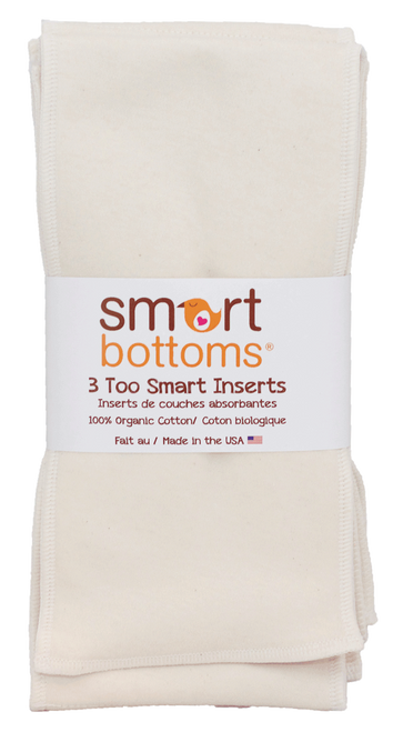 Too Smart Organic Cotton Inserts 3 pack