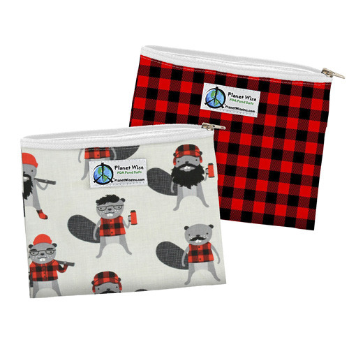 Zipper 2-Pack - Burly Beaver / Red Plaid