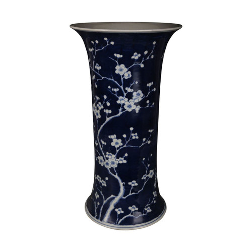 Blue & White Plum Blossom Umbrella Stand Vase