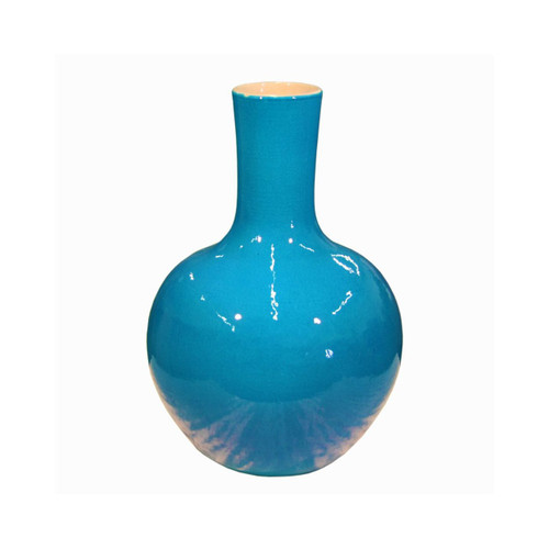 Turquoise Globular Vase