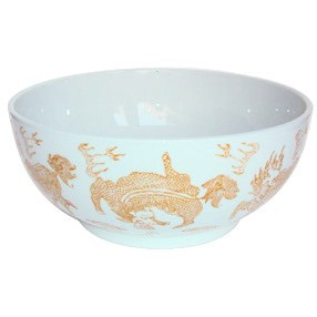 White Fish Bowl Gold Kylin